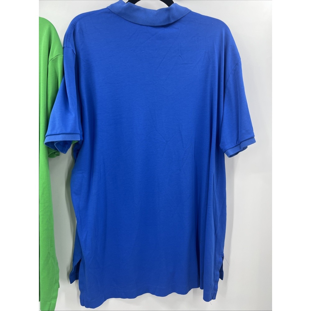 Polo Ralph Lauren Old Money Pima Cotton Polo Shirt Mens XXL Green Blue Lot 2pk - Picture 9 of 10